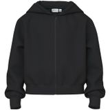 Cardigan - Zwart - Sweatstof - Regular Fit