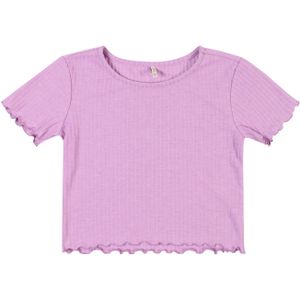 ONLY GIRLS - T-shirt - Korte Mouwen - Jersey - Stretch Fit - Ruche Detail