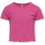 Kids Only - Nella Top Junior - Donkerroze - Stretch Fit