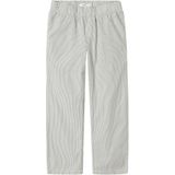 Broek - Straight Leg - Geweven Stof - Verstelbare Taille - Losvallende Pasvorm