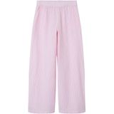 Straight Leg Broek - Blauw - Geweven Stof - Verstelbare Taille