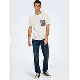 Onsperry - T-shirts - O-hals - Korte Mouwen - Regular Fit - Borstzak met Ritssluiting