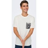 Onsperry - T-shirts - O-hals - Korte Mouwen - Regular Fit - Borstzak met Ritssluiting