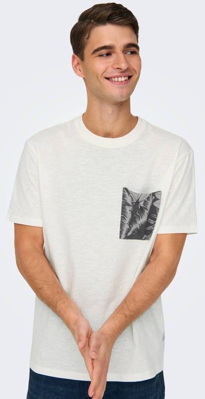 Onsperry - T-shirts - O-hals - Korte Mouwen - Regular Fit - Borstzak met Ritssluiting