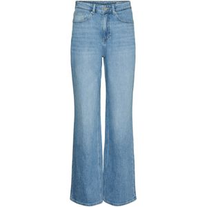 Jeans - Wide Fit - Blauw - Katoen - High Rise