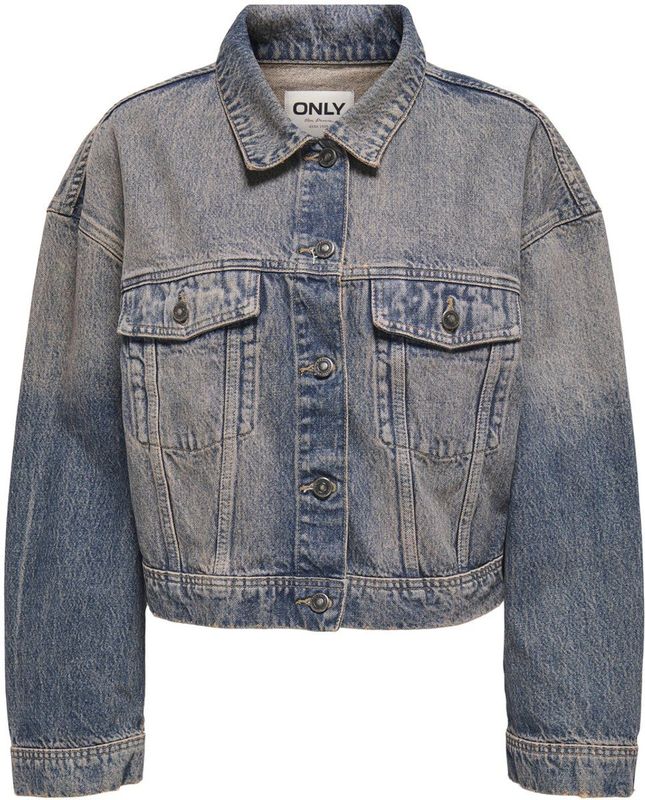 Only - Onlwatts Tint Jkt Tai Dnm - Jas - Donkerblauw - Denim