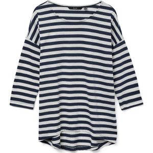 VERO MODA Dames Vmluna Malena 3/4 Top Ga JRS Noos, navy blazer, XS
