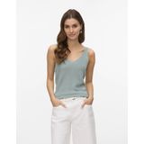 Vero Moda - Knitwear Top - Gray Mist - V-hals - Viscosemix
