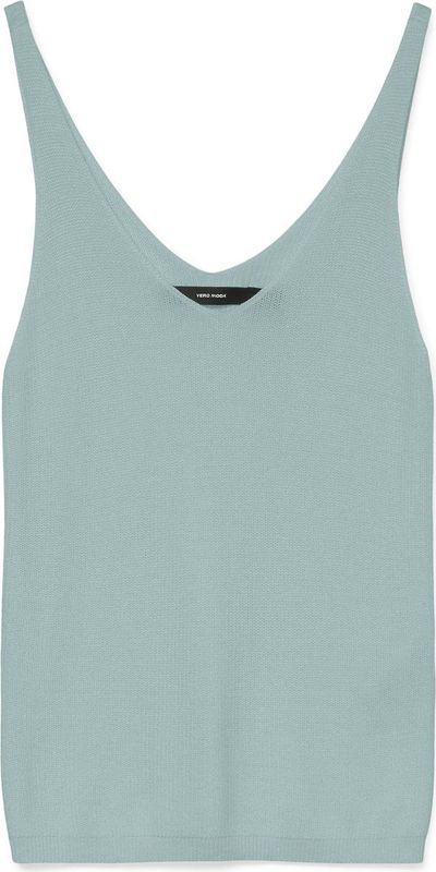 Vero Moda - Knitwear Top - Gray Mist - V-hals - Viscosemix