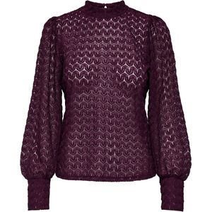 Jacqueline de Yong - Jdyavery Lace Top - T-shirt - Fig - Dames
