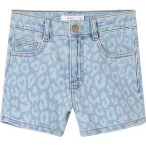 Name It - LEO Mom Fit - Korte Broek - Light Blue Denim - Meisjes