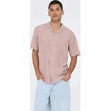 Overhemd - Effen - Katoen - Knoopsluiting - Kentkraag - Kwartmouw