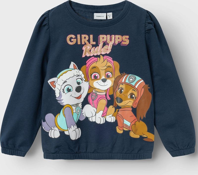 Paw Patrol - Sweatshirt - Lange Mouwen - Glitter Detail - Regular Fit