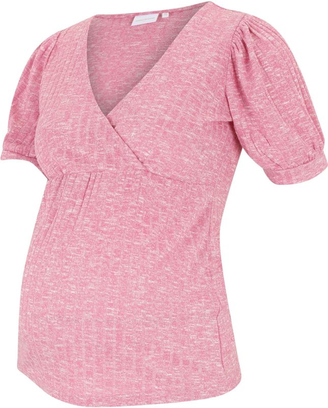 Regular Fit - V-hals Top - Zwangerschapstop - Kleur - Materiaal