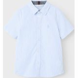 Name It - NKMNEWSA SS SHIRT NOOS - Overhemd - Campanula Stripes - Korte Mouwen - Katoen