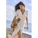 Only - Onlsiesta - Jurk - Zand - 80% Viscose - 20% Linnen