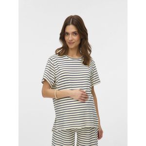 Blousetops - Regular Fit - O-hals Top - Korte Mouwen - Zijsplitten