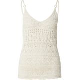 ONLY - Singlet - Ecru - Mouwloos - V-hals