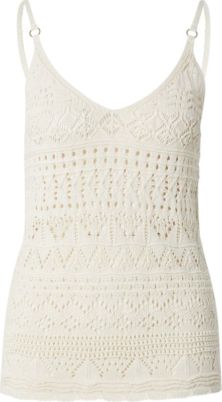 ONLY - Singlet - Ecru - Mouwloos - V-hals