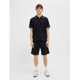 Poloshirt - Zwart - Katoen/Polyester/Elastaan - Korte Mouwen