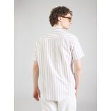 Selected Homme - Slhreg-Sun Shirt SS Noos - Overhemd - Beige - Katoen