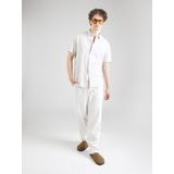 Selected Homme - Slhreg-Sun Shirt SS Noos - Overhemd - Beige - Katoen