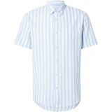 Overhemden - Cashmere Blue - Korte Mouwen - Knoopsluiting - Regular Fit