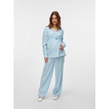 Zwangerschapsbroek - Wide Leg Fit - Koordsluiting - Mid Rise - Met Buikband