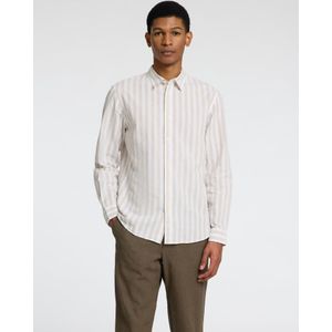 SELECTED MEN Slhslim-sun Shirt Ls Noos - met lange mouwen - Heren Beige - Maat XL