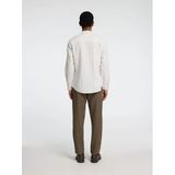SELECTED MEN Slhslim-sun Shirt Ls Noos - met lange mouwen - Heren Beige - Maat XXL