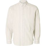 SELECTED MEN Slhslim-sun Shirt Ls Noos - met lange mouwen - Heren Beige - Maat XXL