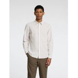 SELECTED MEN Slhslim-sun Shirt Ls Noos - met lange mouwen - Heren Beige - Maat XXL