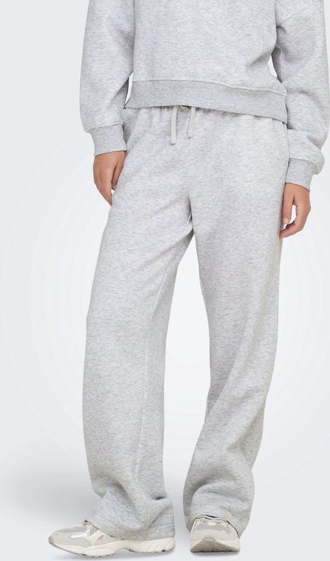 Only - ONLBEST STRAIGHT PANT SWT NOOS - Sweatbroek - Lichtgrijs melange
