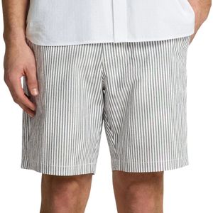 Selected - Regular Karl Seersucker Short - Off White - Korte Broeken