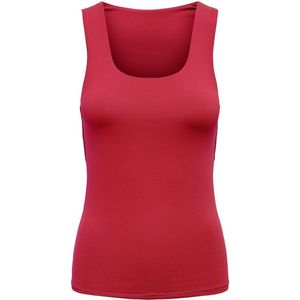 ONLY - ONLEA - Tanktop - Racing Red - Regular Fit - Mouwloos