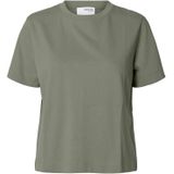 SELECTED FEMME Slfessential Ss Boxy Tee Noos, Vetiver., L