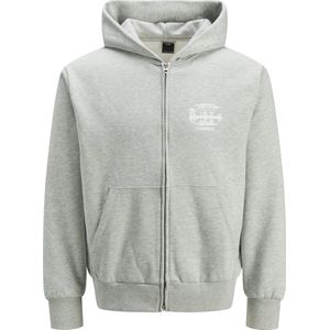 Jack & Jones - Jcoprime Sweat Zip Hood - Lichtgrijs - Heren