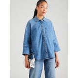 Only - ONLGRACE - Blouse - Medium Blue Denim - 100% Katoen, Oversized Pasvorm