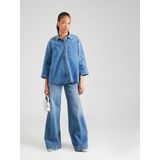 Only - ONLGRACE - Blouse - Medium Blue Denim - 100% Katoen, Oversized Pasvorm
