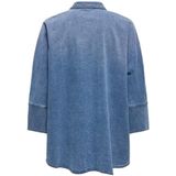 Only - ONLGRACE - Blouse - Medium Blue Denim - 100% Katoen, Oversized Pasvorm