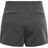 Only - Korte Broek - Donkergrijs Melange - 72% Polyester, 22% Viscose, 6% Elastan