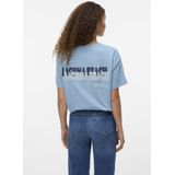 Vero Moda - Vmdoris Caty Ss Top Box - T-shirt - Glacier Lake