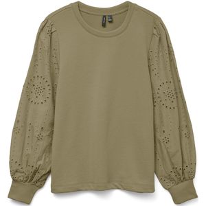 Vero Moda - Vmdamine Ls Sweat Box - Trui - Mermaid - Dames