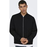 Onsmark - Tussenjas - Zwart - Jersey - Lange Mouwen - Baseball Hals