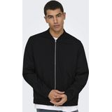 Onsmark - Tussenjas - Zwart - Jersey - Lange Mouwen - Baseball Hals