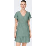 Only - Korte Jurk - Olijfgroen - 50% Gerecycled Polyester