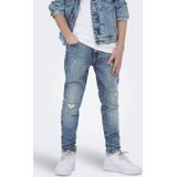 ONLY & SONS JUNIOR - Mid Rise Tapered Fit Jeans - Denim - Stretchy Stof