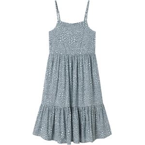 Jurk - All-over Print - Mouwloos - Vierkante Hals