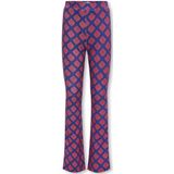 Kids only kogpaige flared aop pant cs pnt broek blauw