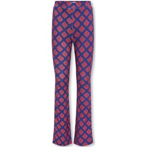 Kids only kogpaige flared aop pant cs pnt broek blauw